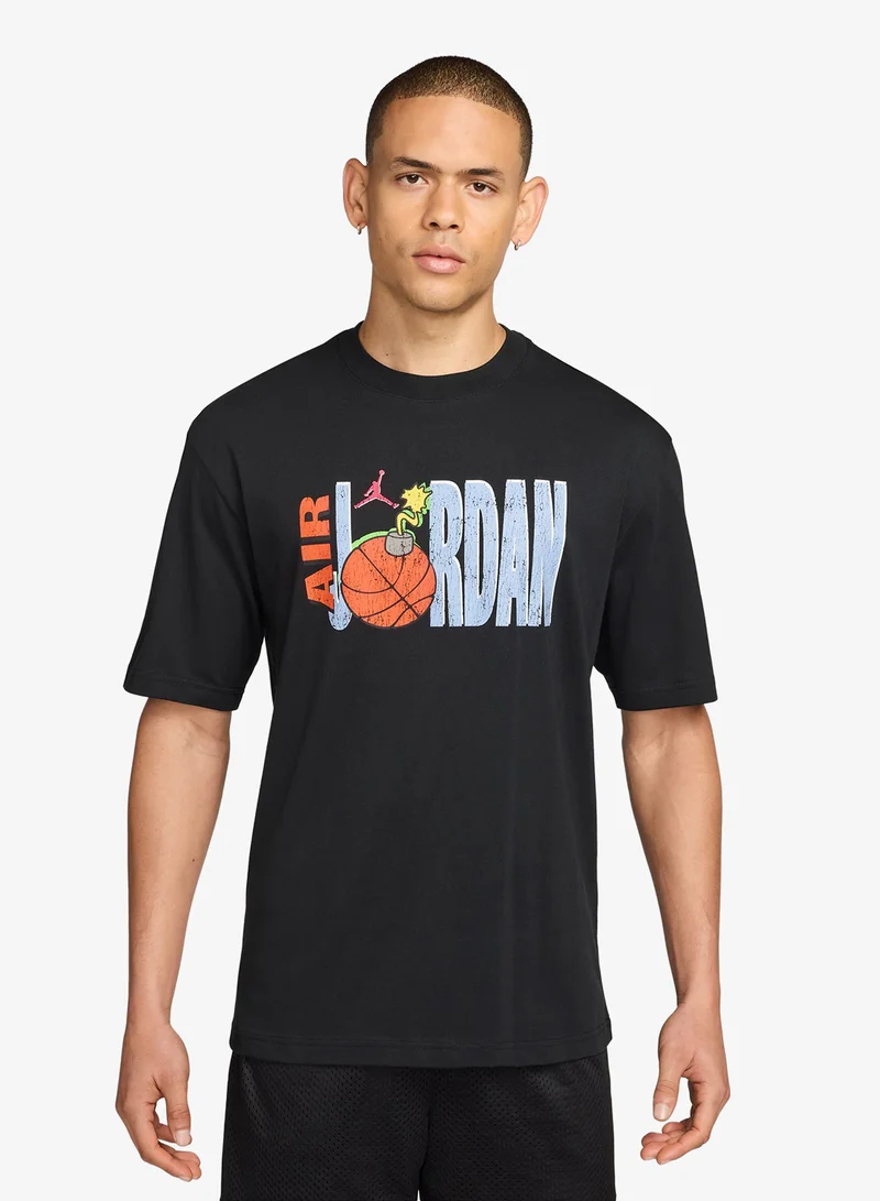 Jordan Jordan Cartoon Graphic T-Shirt